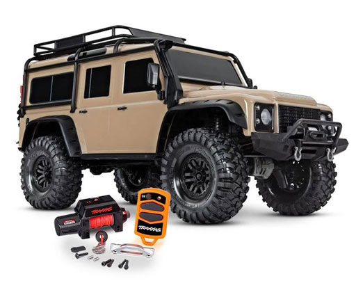 TRX-4 LR Defender 4x4 SAND RTR 1/10 4WD Scale-Crawler Brushed mit Seilwinde